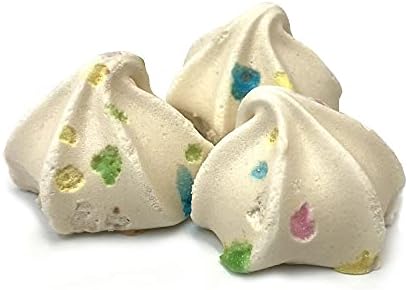 Krunchy Melts Original Meringue Cookies | Vanilla Sprinkles Flavor | Only 90 Calories Per Serving | Fat Free, Gluten Free, Dairy Free (4 Oz)