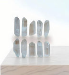 Natural Clear Quartz Crystal Points, Raw Healing Stones, 1-2 Inches, Set of 10 PCS