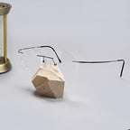 Eyekepper Titanium Rimless Round Reading Glasses Circle Readers For Men