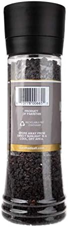Sundhed Himalayan Black Rock Salt Kala Namak (Course) in Grinder | 390 Grams (13.75 oz) | Natural Vegan Seasoning
