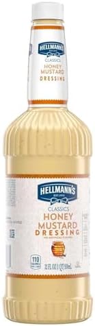 Hellmanns Blue Ribbon Collection Honey Mustard Salad Dressing, 32 Ounce -- 6 per case.