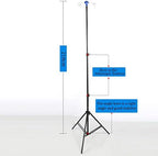 Iv Stand Infusion,Fall IV Pole Infusion Stand, Height Adjustable Infusion Stand with 4 Hooks, Clinic Infusion Stand, Easy to Assemble