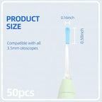 50 Pcs Ear Spoon Tips Ear Cleaner Replacement Tips Ear Cleaner Tips Ear Replacement Pick Ear Wax Removal Replacement Accessories Set