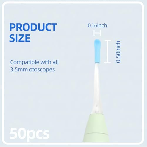 50 Pcs Ear Spoon Tips Ear Cleaner Replacement Tips Ear Cleaner Tips Ear Replacement Pick Ear Wax Removal Replacement Accessories Set