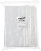 Plymor 13" x 18" (Pack of 100), 4 Mil Heavy Duty Zipper Reclosable Plastic Bags