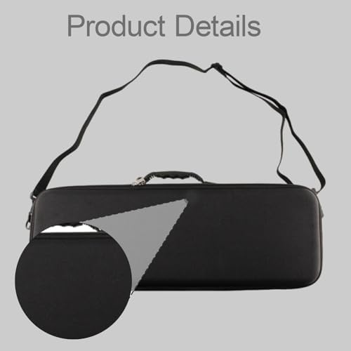 harayaa Case EVA Hard Fishing Rod Reel Storage Bag Shockproof Zipper Portable Tackle Organizer Waterproof Compartmentalized Design Suitable