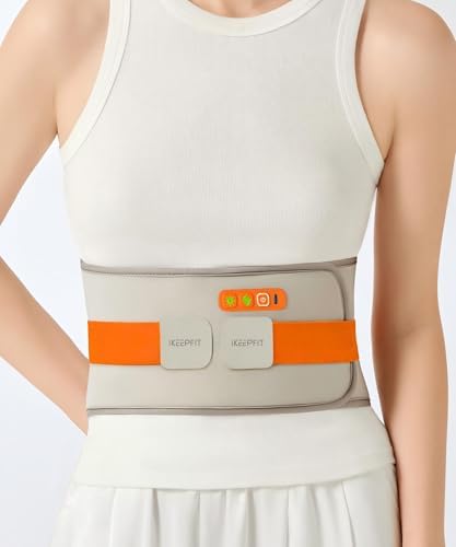 Portable Heating Pad for Back, Cordless Wearable Heat Belt with Massager for Lower Back Pain Relief, Battery Powered 8000 mAh Rechargeable, MAXwarm® 3.0, Gift for Women Men 90-310 lbs