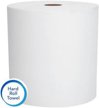 Scott Professional Essential Universal High-Capacity Hard Roll Paper Towels, Bulk (01005), Hardwound 1.5" Core, Absorbency Pockets, White (6 Rolls at 1,000' Each, 6,000'/Case)