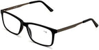Men Premium Rectangle TR90 with Extended Metal Temple - Extra Large Reader - 147mm Wide Frame Reading Glasses