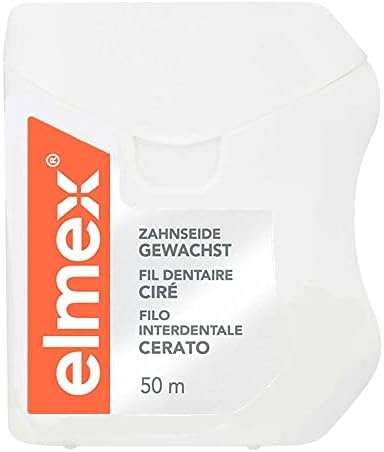 Elmex 159909 Dental Floss, Waxed, Pack of 1