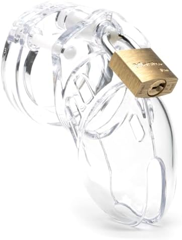 CB-6000S Male Chastity Device, Clear