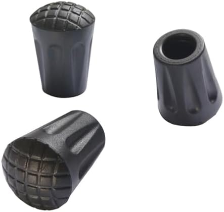 Ergonomic Hiking Crutch Tips 6pcs Walking Cover Tips for Sticks Skid-Resistant and Lightweight