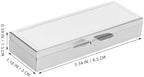 Healifty Box Pill Storage Case Medication Organizer Weekly Stainless Steel 7 Day Pill Case Daily Pill Organizer Pill Storage containers Medicine Organizer Blush Travel Square