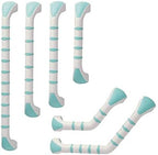 Gordon Ellis Prima Angled Grab Bar 13-inch Mint/White (Eligible for VAT Relief in The UK)