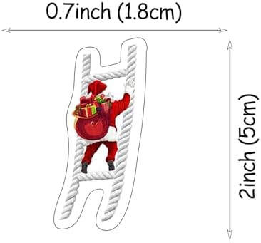50 PCS Edible Christmas Santa Claus Cupcake Toppers Wafer Paper Merry Christmas Cupcake Picks Edible Santa Claus Party Decorations for Xmas Theme Kids New Year Holiday Party Cake Decorations Supplies