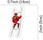 50 PCS Edible Christmas Santa Claus Cupcake Toppers Wafer Paper Merry Christmas Cupcake Picks Edible Santa Claus Party Decorations for Xmas Theme Kids New Year Holiday Party Cake Decorations Supplies