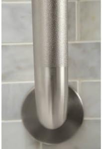 Moen Bathroom Safety 42-Inch Wide Shower Grab Bar with Peened Textured Grip for Handicapped or Elderly, R8942P