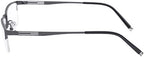 Fuisetaea Half Frame Photochromism Gray Reading Glasses +3.75 Titanium Alloy Transition Readers Eyeglasses