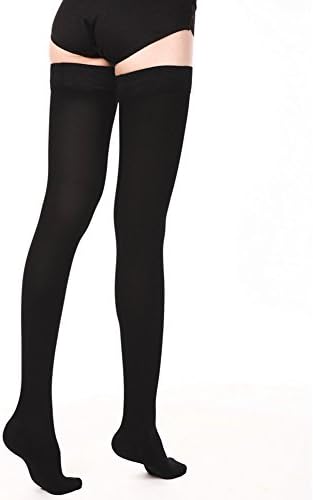 Compression Stockings for Women & Men,20-30 mmHg Thigh High Compression Socks with Silicone Dot Band. Best for Running, Varicose Veins, Edema, Swelling.