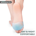 Metatarsal Pads for Women, Mortons Neuroma Pads (2 Pairs Ball of Foot Cushions Pads) for Callus, Metatarsalgia & Forefoot Pain Relief for Men & Women (Light Blue)