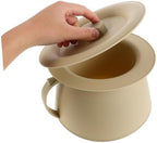 FRCOLOR Plastic Urinal Bottle Spittoon with Potty Elderly Bedpan Portable Urine Pots Pee Bucket Bedside Pee Container