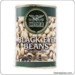 Heera Black Eye Beans (in salted water) - 400g - (pack of 2)