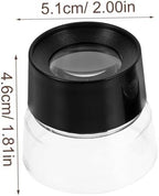 2pcs Portable Jewelry Magnifier Compact Glass for Collectors Rock Enthusiasts and Jewelers Includes Quality Magnifiers for Easy Reading and Inspection