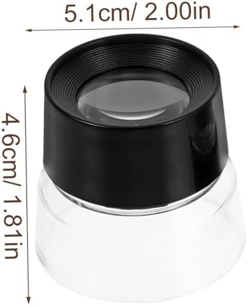 2pcs Portable Jewelry Magnifier Compact Glass for Collectors Rock Enthusiasts and Jewelers Includes Quality Magnifiers for Easy Reading and Inspection