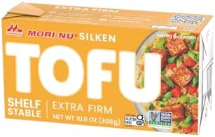 Mori-Nu Silken Tofu Extra Firm | Smooth and Creamy | Low Fat, Gluten-Free, Dairy-Free, Vegan, Made with Non-GMO soybeans, KSA Kosher Parve | Shelf-Stable | 10.9 oz x 12 Packs
