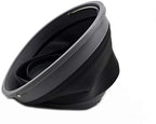 SAMMART 10L/2.6 Gallon Collapsible Plastic Bucket - Foldable Round Tub - Portable Fishing Water Pail - Space Saving Outdoor Waterpot, Size 31cm Dia (1, Grey/Black)