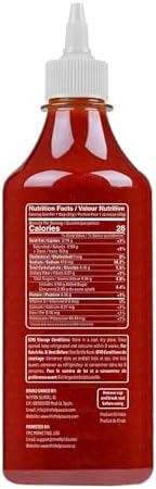 Sriracha Garlic chili Sauce - No MSG, No Artificial Flavors or Colors, Gluten Free (Garlic, 300g)
