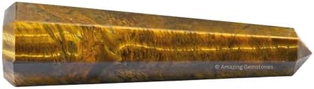 Amazing Gemstone Tigers Eye Crystal Towers - Natural Healing Crystal Point Obelisk for Reiki Healing and Crystal Grid (2" to 3" Inch)
