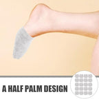 DOITOOL Women Half Palm Socks Breathable No-Show Invisible Socks Sweat Absorbing Seamless Forefoot for High Heels and Daily Wear Comfort