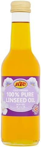 KTC 100% Pure Cold Pressed Linseed / Flaxseed Oil (Alsi Oil) 250ml - Edible