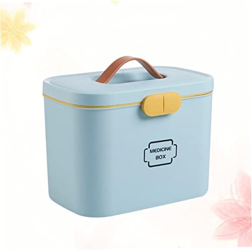 Multi-purpose Medicine Storage Organizer First Aid Container Case Handle for Outdoor and Indoor Activities