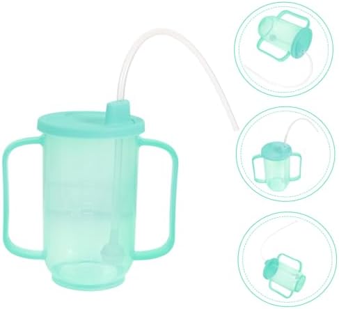 Senior Drinking Cup Straw No Spill Sippy Cup for Elderly Safe Comfortable to Hold