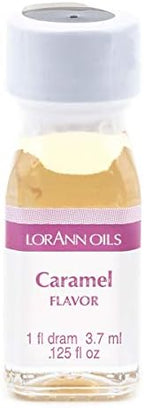 LorAnn Oils Super Strength Flavoring - Used For Candy Making, Flavoring, Baking, Hard Candy, & Flavor Oils - Bold, Natural Flavors 4X Stronger Than Extracts - Caramel, Pack of 2, 0.125 fl oz