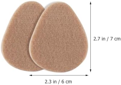 FRCOLOR 3 Pairs Skin Color Metatarsal Foot Pads Thickened Forefoot Cushions Anti-Slip High Heel Shoe Tongue Pads for Women Summer Use