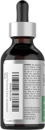 Horbäach Green Tea Extract Liquid Drops | 2 Fl Oz | Herbal Tincture | Alcohol Free | Vegetarian | Super Concentrated Supplement | Non-GMO, Gluten Free