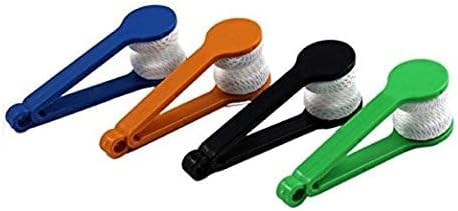 12 Pcs Mini Sun Glasses Eyeglass Microfiber Spectacles Cleaner Soft Brush Cleaning Tool Mini Microfiber Glasses Eyeglasses Cleaner Cleaning Clip (Random Color)