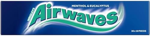 Airwaves Menthol & Eucalyptus Flavour Sugarfree Chewing Gum 10 Pellets 30 x 15g by Wrigleys