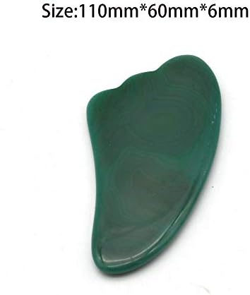 Green Agate Guasha Tool,Jade Guasha Board,Scraping Massage Tool,Hand Made Jade Scraping Board, SPA Acupuncture Therapy Tool