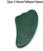 Green Agate Guasha Tool,Jade Guasha Board,Scraping Massage Tool,Hand Made Jade Scraping Board, SPA Acupuncture Therapy Tool