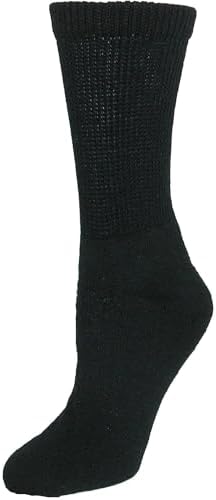 CTM Women's Diabetic Crew Socks (3 Pair Pack)