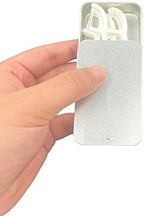 2Pack Dental Floss Case - Portable Travel Dispenser for 24 Adult Floss Picks (Silver)