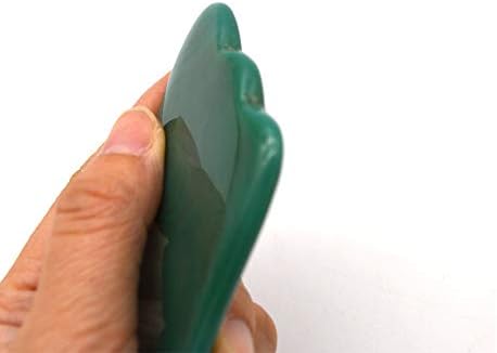 Green Agate Guasha Tool,Jade Guasha Board,Scraping Massage Tool,Hand Made Jade Scraping Board, SPA Acupuncture Therapy Tool