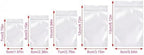 160Pcs Clear PVC Self Seal Jewelry Bags 5 Sizes Resealable Zipper Bags, Anti-Tarnish Storage Bags for Earrings Rings Jewelry Organizer and Packaging