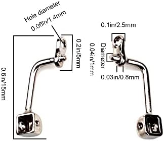 Eyeglasses Nose Pads Arm Metal Replacement Nose Bridge Screw-in/Push-on Type Eyeglass Part for Glasses Eyeglasses Sunglasses 1 Pair