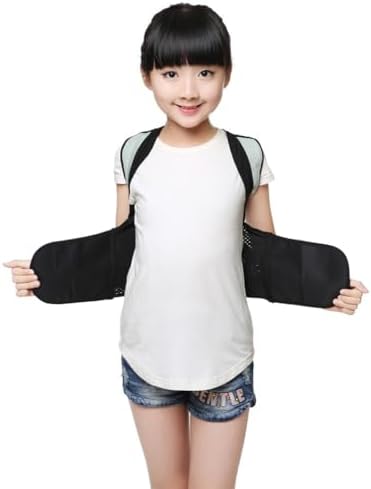 Children Invisible Back Brace Posture Corrector Teens Kids Adjustable Scoliosis Hunchback Correction Belt Adult Full Back Support For Shoulder Neck Clavicle Back Pain Relief(Large)