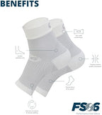 OS1st FS6 Plantar Fasciitis Foot Sleeves (One Pair) for Plantar Fasciitis Pain, Heel and Arch Pain, and Arch Support